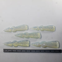 5 Opalite Ornamental Tomahawk Heads #382N  Ax Axe Hatchet