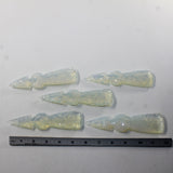 5 Opalite Ornamental Tomahawk Heads #382N  Ax Axe Hatchet