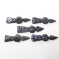 5 Obsidian Ornamental Tomahawk Heads #1732  Ax Axe Hatchet