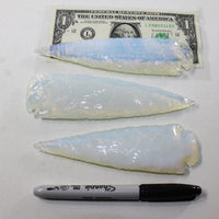 3 Opalite Ornamental Spearheads  #0920  Arrowhead