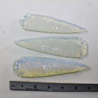 3 Opalite Ornamental Spearheads  #7720  Arrowhead