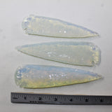 3 Opalite Ornamental Spearheads  #7720  Arrowhead