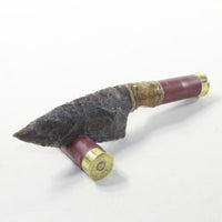 Shotgun Shell Handle Stone Blade Ornamental Knife #3134 Mountain Man Knife