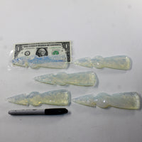 5 Opalite Ornamental Tomahawk Heads #382N  Ax Axe Hatchet