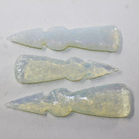 3 Opalite Ornamental Tomahawk Heads #6329  Ax Axe Hatchet
