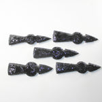 5 Obsidian Ornamental Tomahawk Heads #0325  Ax Axe Hatchet  z