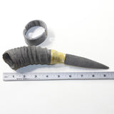 Springbok Horn Handle Iron Blade Ornamental Knife #1534 Mountain Man Knife