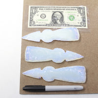 3 Opalite Ornamental Tomahawk Heads #8424  Ax Axe Hatchet
