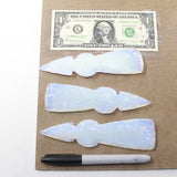 3 Opalite Ornamental Tomahawk Heads #8424  Ax Axe Hatchet