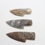 3 Small Stone Ornamental Knife Blades  #021D  Mountain Man Knife