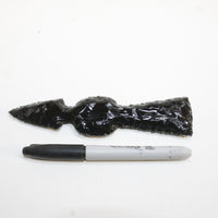 1 Obsidian Ornamental Tomahawk Head #4810  Ax Axe Hatchet