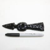 1 Obsidian Ornamental Tomahawk Head #4810  Ax Axe Hatchet