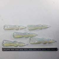 5 Opalite Ornamental Tomahawk Heads #382N  Ax Axe Hatchet