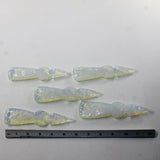 5 Opalite Ornamental Tomahawk Heads #382N  Ax Axe Hatchet