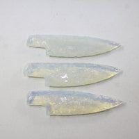 3 Opalite Ornamental Knife Blades  #7128