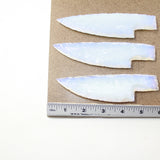 3 Opalite Ornamental Knife Blades  #9524