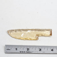 1 Small Glass Ornamental Knife Blade  #491D  Mountain Man Knife