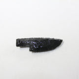 1 Small Obsidian Ornamental Knife Blade  #772N  Mountain Man Knife