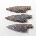3 Stone Ornamental Knife Blades  #3823  Mountain Man Knife