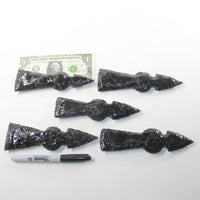5 Obsidian Ornamental Tomahawk Heads #9427  Ax Axe Hatchet
