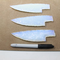 3 Opalite Ornamental Knife Blades  #4123