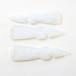 3 Opalite Ornamental Tomahawk Heads #8424  Ax Axe Hatchet z