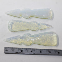 3 Opalite Ornamental Tomahawk Heads #6329  Ax Axe Hatchet