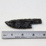 1 Small Obsidian Ornamental Knife Blade  #5424  Mountain Man Knife