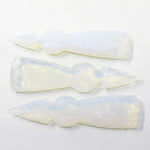 3 Opalite Ornamental Tomahawk Heads #5724  Ax Axe Hatchet z
