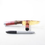 Shotgun Shell Handle Glass Blade Ornamental Knife #3621 Mountain Man Knife