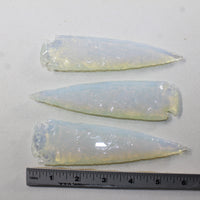 3 Opalite Ornamental Spearheads  #632N  Arrowhead