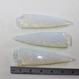 3 Opalite Ornamental Spearheads  #632N  Arrowhead