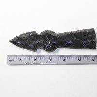 1 Obsidian Ornamental Tomahawk Head #102d  Ax Axe Hatchet