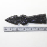 1 Obsidian Ornamental Tomahawk Head #102d  Ax Axe Hatchet