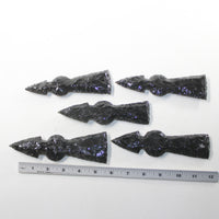 5 Obsidian Ornamental Tomahawk Heads #9427  Ax Axe Hatchet