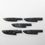 5 Obsidian Ornamental Knife Blades  #9334  Mountain Man Knife