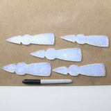 5 Opalite Ornamental Tomahawk Heads #8324  Ax Axe Hatchet