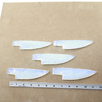 5 Opalite Ornamental Knife Blades  #3023