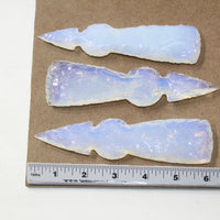 3 Opalite Ornamental Tomahawk Heads #5724  Ax Axe Hatchet