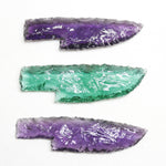 3 Small Glass Ornamental Knife Blades  #901N  Mountain Man Knife