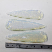 3 Opalite Ornamental Spearheads  #7720  Arrowhead