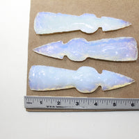3 Opalite Ornamental Tomahawk Heads #3224  Ax Axe Hatchet