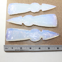 3 Opalite Ornamental Tomahawk Heads #4324  Ax Axe Hatchet