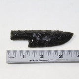 1 Small Obsidian Ornamental Knife Blade  #5424  Mountain Man Knife
