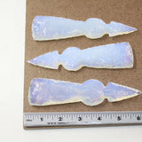 3 Opalite Ornamental Tomahawk Heads #2124  Ax Axe Hatchet
