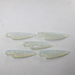 5 Opalite Ornamental Knife Blades  #6028 z