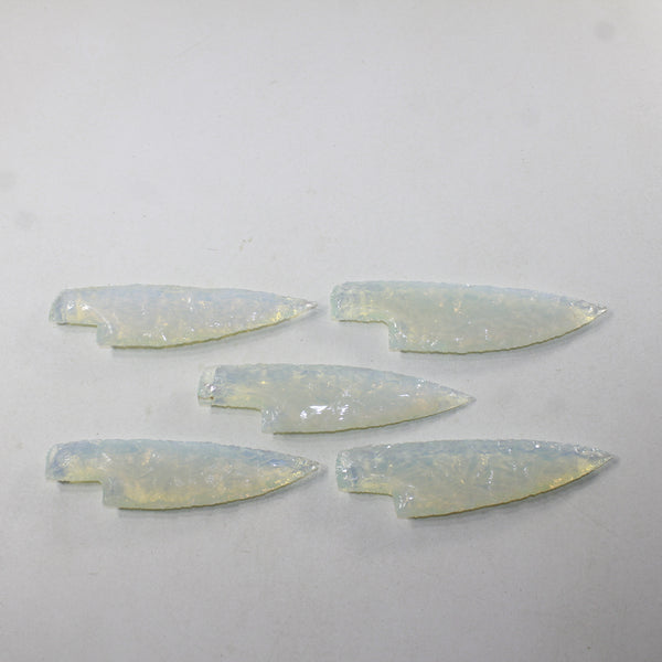 5 Opalite Ornamental Knife Blades  #6028