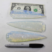 3 Opalite Ornamental Spearheads  #7720  Arrowhead