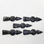 5 Obsidian Ornamental Tomahawk Heads #8125  Ax Axe Hatchet z