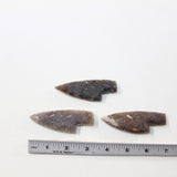 3 Small Stone Ornamental Knife Blades  #6522  Mountain Man Knife